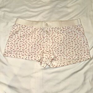 Brandy Melville Pink Flower Print Women's Boxer Shorts
